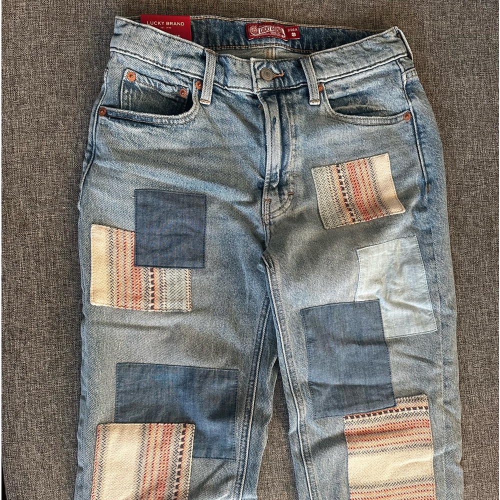 Lucky Brand Patch Work Jeans New!